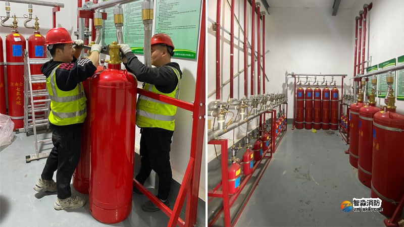 汽車(chē)發(fā)動(dòng)機(jī)實(shí)驗(yàn)室七氟丙烷氣體滅火系統(tǒng)案列
